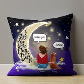 Dog On The Moon Memorial Personalized Pillow P-PT836