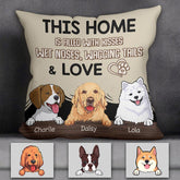 This Home Is Filled With Kisses Personalized Pillow P-NB1718