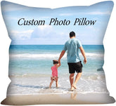 Custom Pillow, Personalized Photo Pillows, Design Throw Pillow with Photo Text, Customize Pet Pillow, Personalized Memorial Gift for Birthday,Christmas,Home Decoration