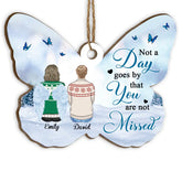 Memorial Christmas Ornament, Not A Day Goes By That You Are Not Missed - Personalized Ornament
