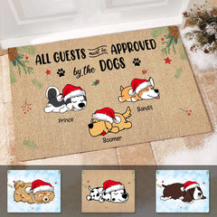 All Guests Must Be Approved By The Dogs Personalized Doormat DM-NB2203